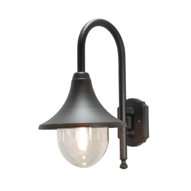 Konstsmide Bari Down - buiten wandlamp -  25 x 36 x 44 cm - IP44 - mat zwart
