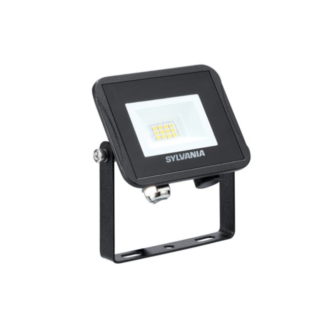 Sylvania Start Flood Flat - verstraler - 10,5 x 10 x 2,3 cm - 9W LED incl. - IP65 - zwart