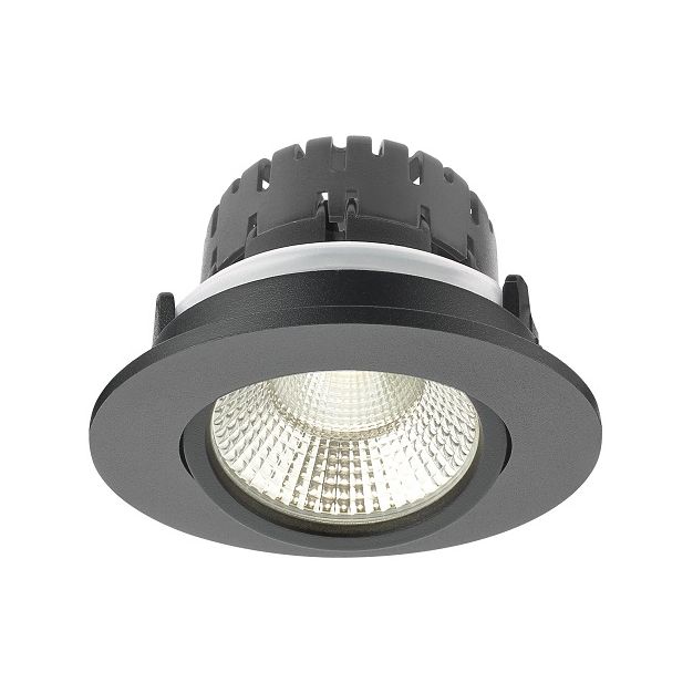 Artdelight Austin - inbouwspot - Ø 85 mm, Ø 68 mm inbouwmaat - 6W dimbare LED incl. - zwart