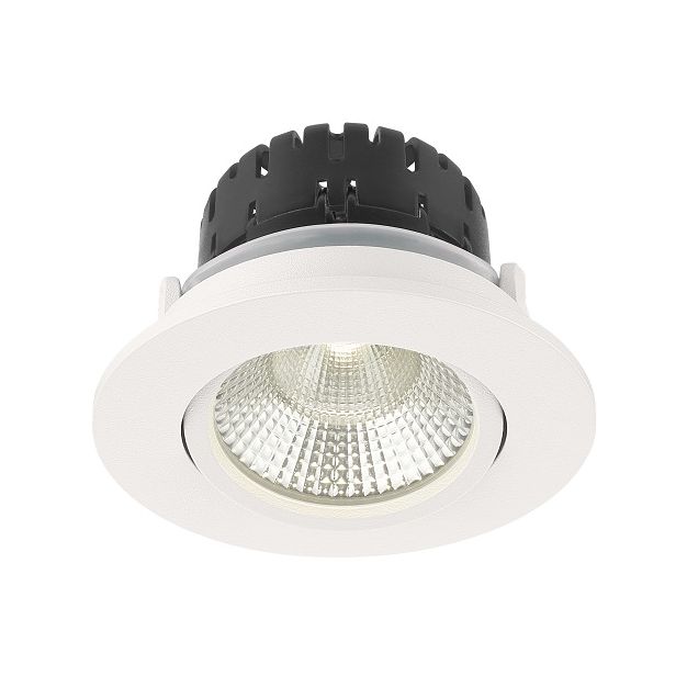 Artdelight Austin - inbouwspot - Ø 85 mm, Ø 68 mm inbouwmaat - 6W dimbare LED incl. - wit