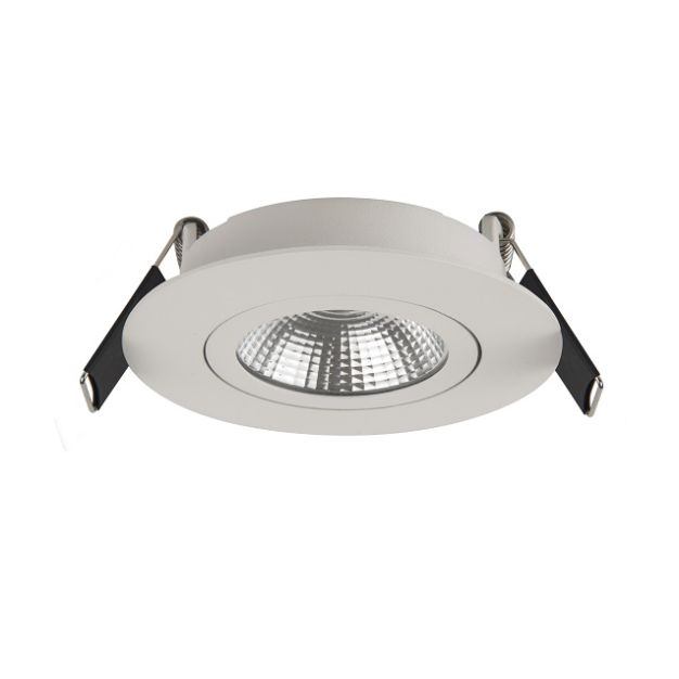 Artdelight Dublin - inbouwspot - Ø 83 mm, Ø 68 mm inbouwmaat - 6W dimbare LED incl. - wit