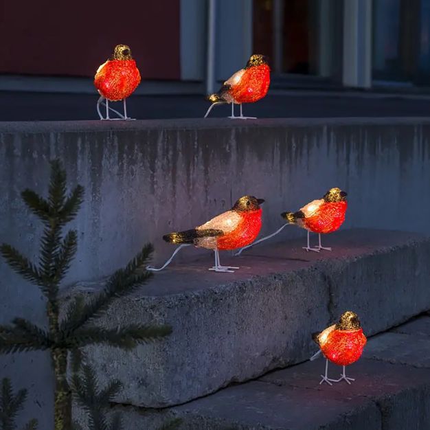 Konstsmide kerstverlichting - goudvinken - 400 x 12 x 15 cm - IP44 - multikleur