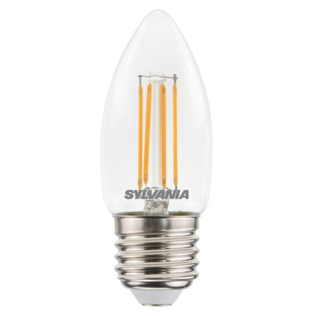 Sylvania Toledo RT Candle - E27 - Ø 3,6 x 9,5 cm - 4,5W dimbaar - 2700K