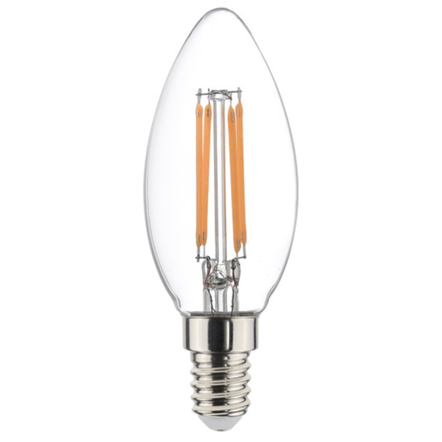 Sylvania Toledo RT Candle - E14 - Ø 3,6 x 9,9 cm - 4,5W dimbaar - 2700K