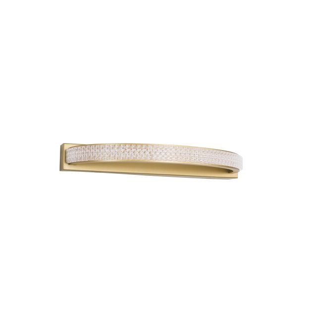 Nova Luce Grania - wandverlichting - 35 x 14,5 x 3 cm - 6,5W LED incl. - mat goud