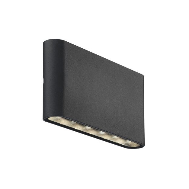Nordlux Kinver - buiten wandverlichting - 17,5 x 9 x 3 cm - 2 x 6W LED incl. - IP54 - zwart