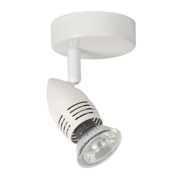 Lucide Caro 1 - opbouwspot - 9 x 13 x 9 cm - 5W LED incl. - wit