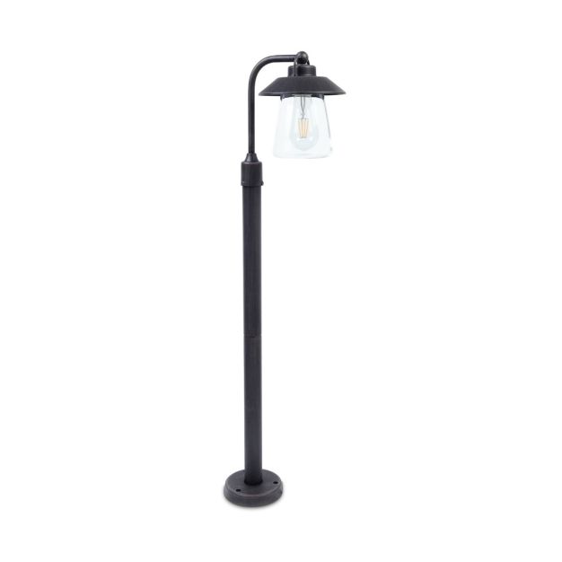 Lutec Cate - tuinpaal - 26 x 17 x 94 cm - IP44 - antiek zwart