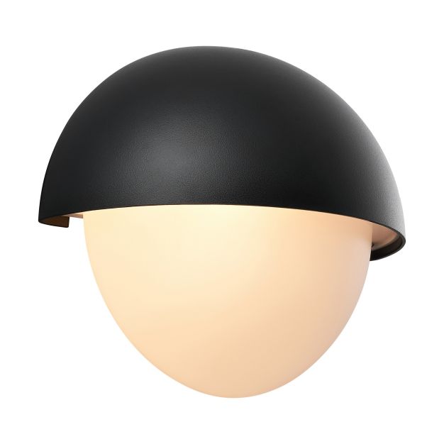 Nordlux Scorpius Maxi Round - buiten wandverlichting - 27 x 25,5 cm - IP44 - zwart