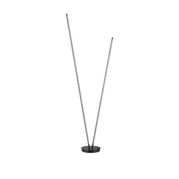 Nova Luce Intec - staanlamp - Ø 26 x 184 cm - 33W dimbaar LED incl. - zandzwart