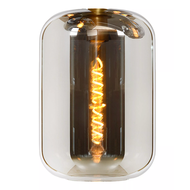 Lucide Joanet - glas - Ø 22 x 33 cm - gerookt