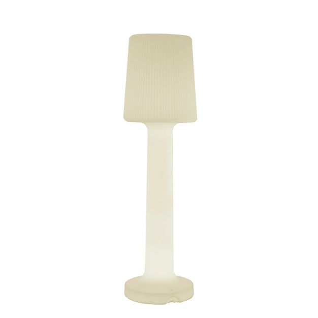 New Garden Carmen 165 - buiten vloerlamp - Ø 44 x 165 cm - 22W LED incl. - IP65 - wit - warm witte lichtkleur
