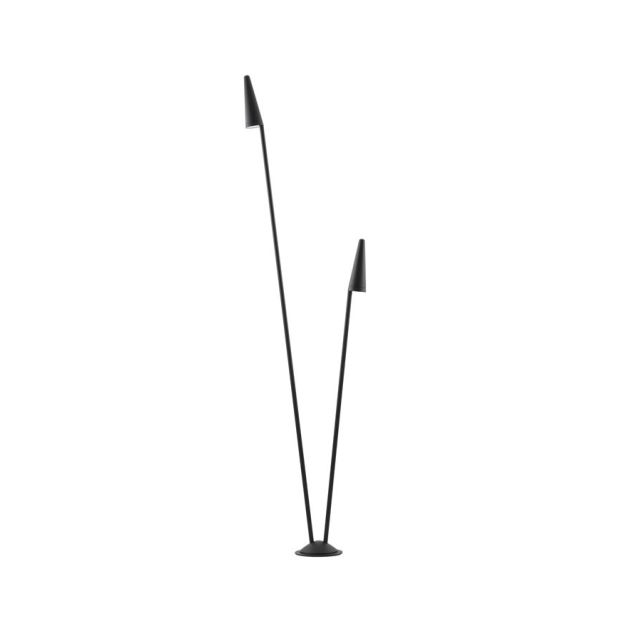 Nova Luce Mabel - tuinpaal - Ø 48,9 x 201,2 x 20,1 cm - 17W LED incl. - IP54 - donker antraciet