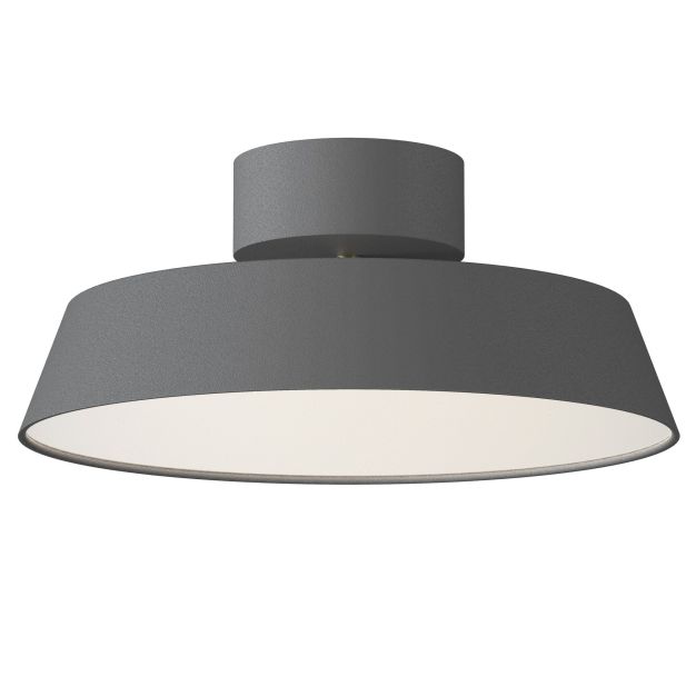 Design for the People Kaito 2 Dim - plafondverlichting - Ø 30 x 12,8 cm - 10,5W dimbare LED incl. - grijs