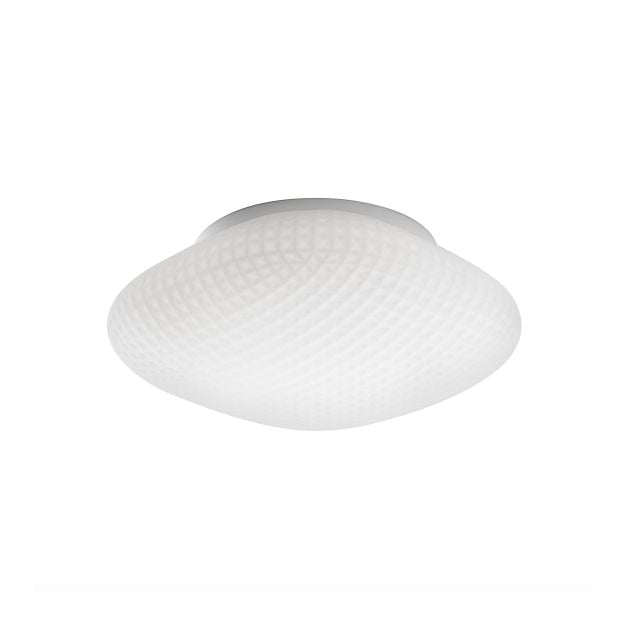 Nova Luce Sens - plafondlamp badkamer - Ø 25 x 11 cm - IP44 - wit