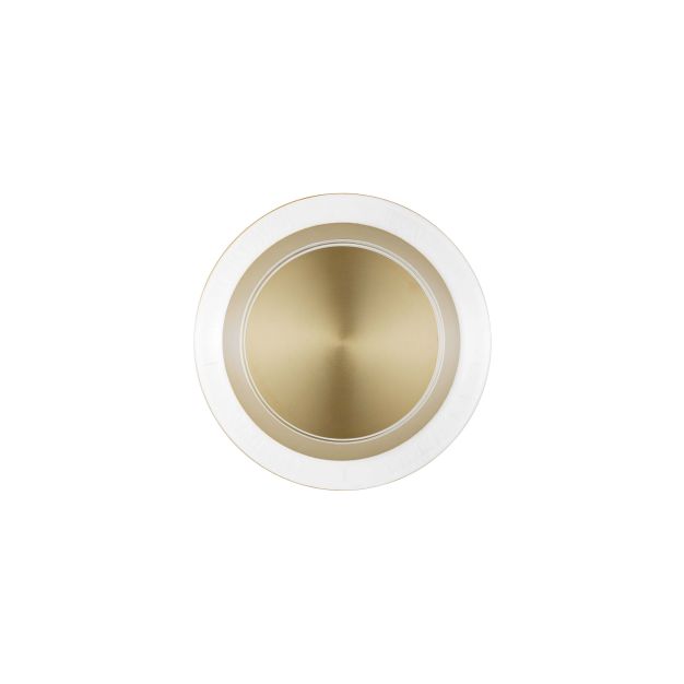 Nova Luce Airida - wandlamp - Ø 17 x 6 cm - 8W LED incl. - messing goud