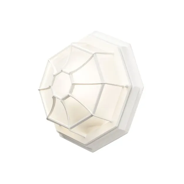 Konstsmide Budget - buiten wandlamp -  27 x 12,5 x 27 cm - IP23 - mat wit