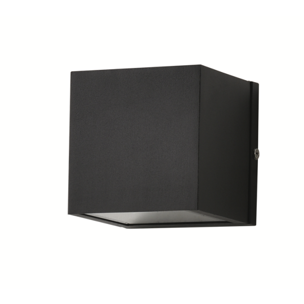 Artdelight Dice - wandverlichting - 10 x 10 x 10 cm - IP54 - zwart