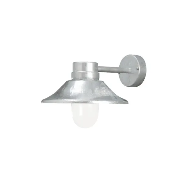 Konstsmide Vega - buiten wandlamp - 29 x 36 x 26,5 cm - 8W dimbare LED incl. - IP54 - zilver
