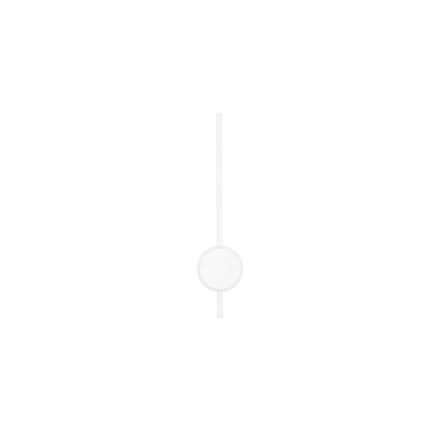 Nova Luce Clock - wandlamp - 13,6 x 6,5 x 61 cm - 18W LED incl. - zandwit