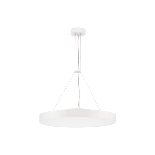 Nova Luce Perfect Profile - hanglamp op afstandsbediening  (incl.) - Ø 60 x 120 cm - 40W dimbare LED incl. - 2700K-6000K - wit