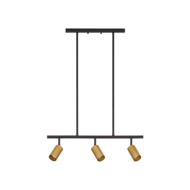 Nova Luce Pogno - hanglamp - 72 x 87,5 cm - zwart en goud