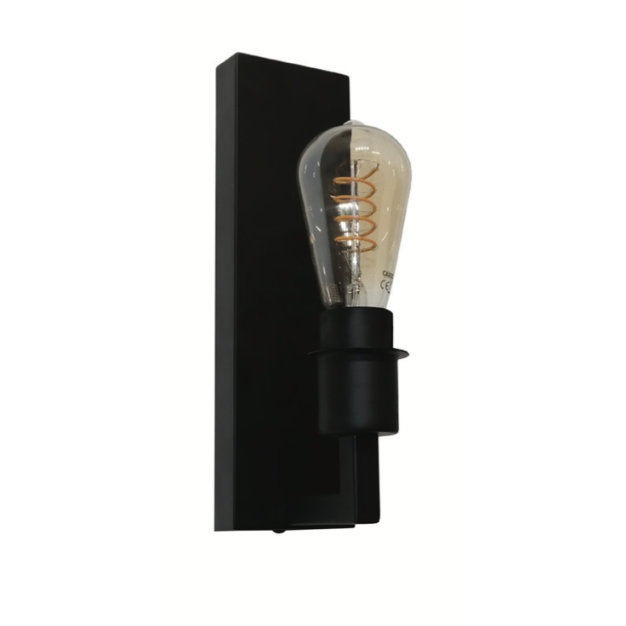 Artdelight Movano - wandverlichting -  13 x 8,7 x 17,8 cm - zwart