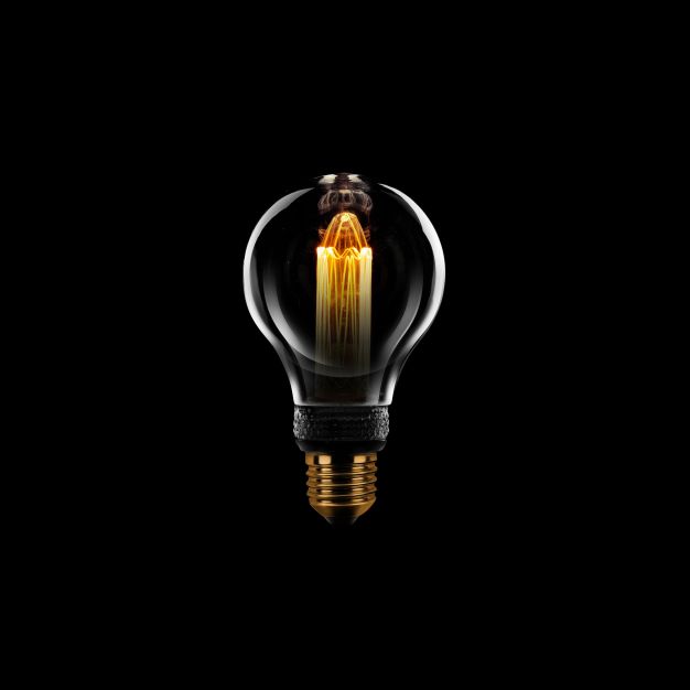 ETH Standard LED Filament - E27 - 3 stappen dimbaar - 5W - 1800K – gerookt en transparant