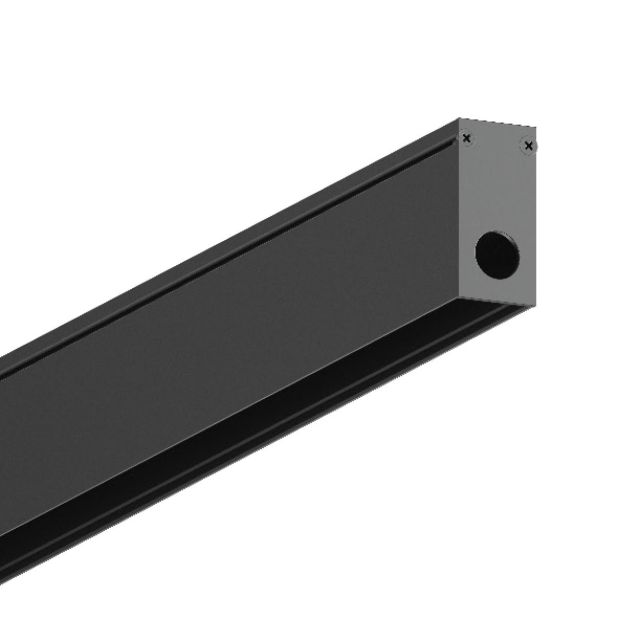 VK Lighting Eiva - magnetisch railsysteem - opbouwprofiel - 2,7 x 5,6 cm - DALI dimbaar - zwart