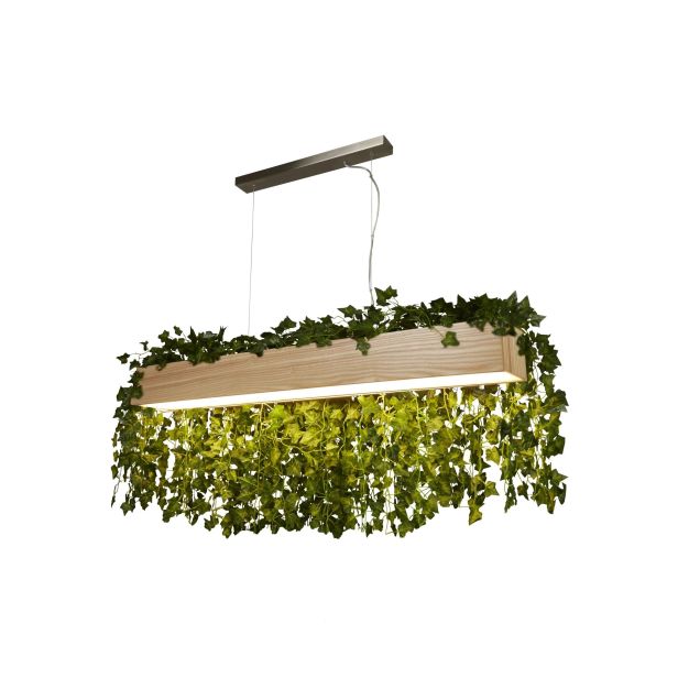 Searchlight Ash - hanglamp - 115 x 12 x 160 cm - 20W LED incl. - lichtbruin