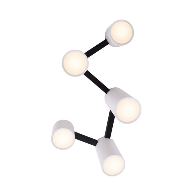 Maxlight Laxer - plafondlamp - 75 x 40 cm - zwart en wit