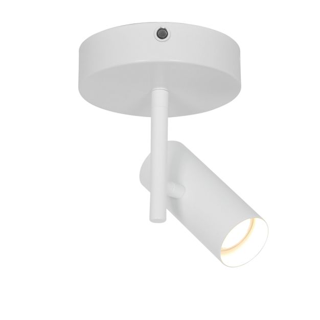 Nordlux Jerome - opbouwspot - Ø 5,5 x 19,5 cm - wit