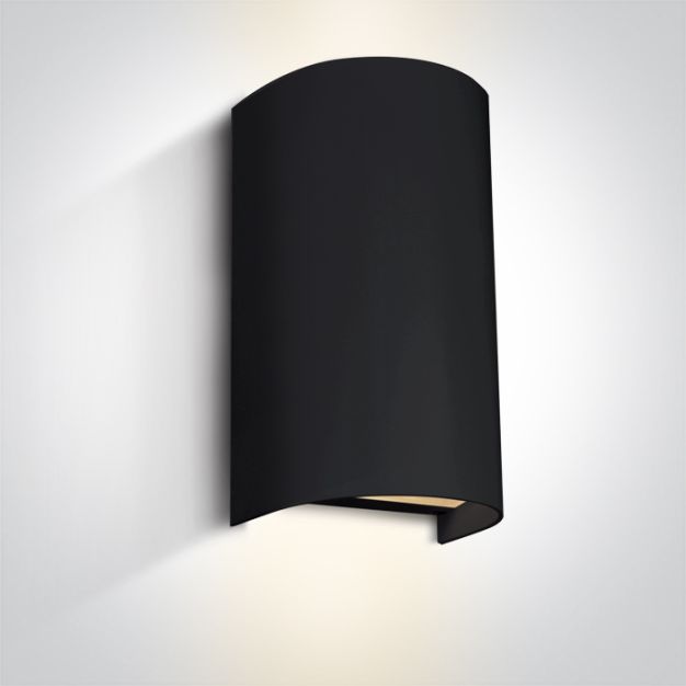 ONE Light GU10 Outdoor Cylinder Lights - buiten wandlamp - 11 x 8,3 x 19,5 cm - IP65 - zwart