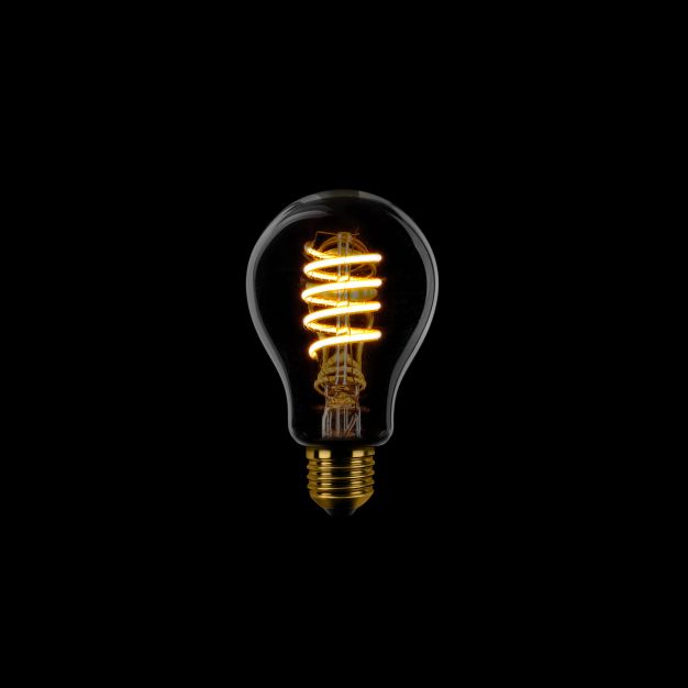 ETH Standard Spiral LED Filament - E27 - 3 stappen dimbaar - 7W - 1800K  - gerookt