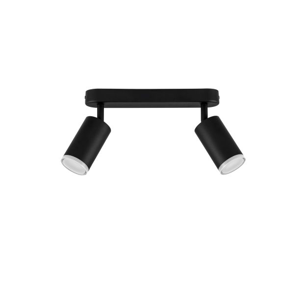 Nova Luce Mao - opbouwspot 2L - 5,5 x 16,5 x 26 cm - IP44 - zandzwart