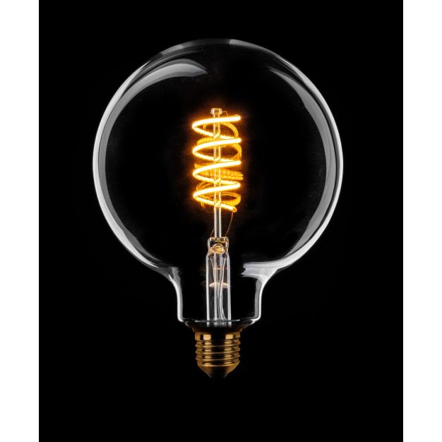 ETH Globe Spiral LED Filament - Ø 12,5 cm - E27 - dimbaar - 7W - 2200K  - goud