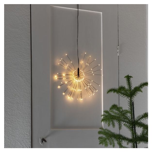 Konstsmide - decoratieve micro LED bol - Ø 25 x 500 cm - amber en zwart