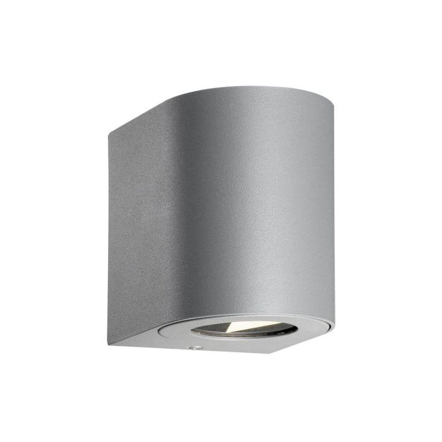 Nordlux Canto 2 - buiten wandverlichting - 8,7 x 10,4 cm - 2 x 6W LED incl. - IP44 - grijs