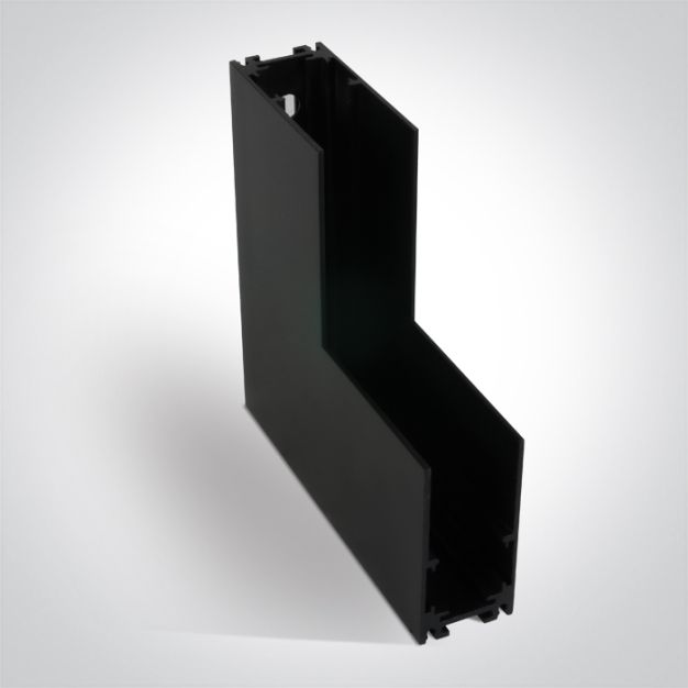 ONE Light magnetisch railsysteem MIDI - verticaal opbouwhoekprofiel - 11 x 2,7 x 5,5 cm - zwart