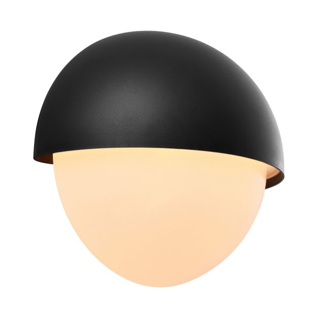 Nordlux Scorpius Round - buiten wandverlichting - 20 x 18 cm - IP44 - zwart