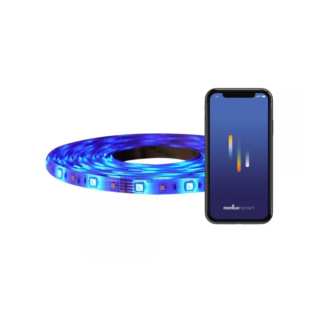 Nordlux Smart LED strip - 300 cm lengte - dimfunctie via app - 2W LED per meter -  IP65 - RGB