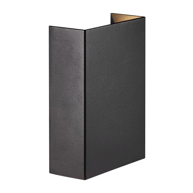 Nordlux Fold 10 - buiten wandverlichting - 10,6 x 14,9 x 4,5 cm - 2 x 3,75W LED incl. - IP54 - zwart