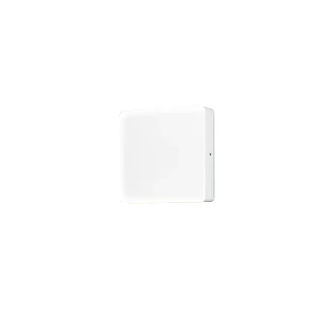 Konstsmide Cesena - buiten wandlamp met sensor - 17,5 x 4,5  x 17,5 cm - 10W LED incl. - IP54 - wit