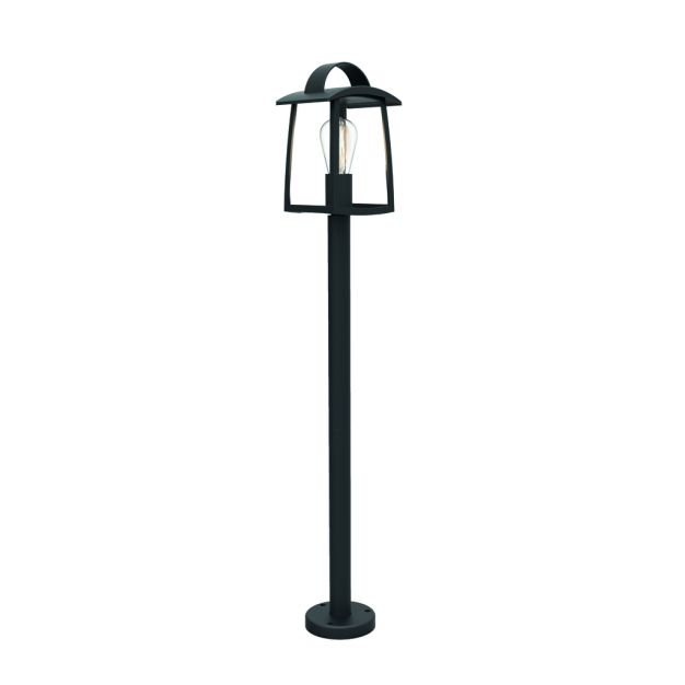 Lutec Kelsey - tuinpaal - 17 x 15 x 103,5 cm - transparant glas - zwart