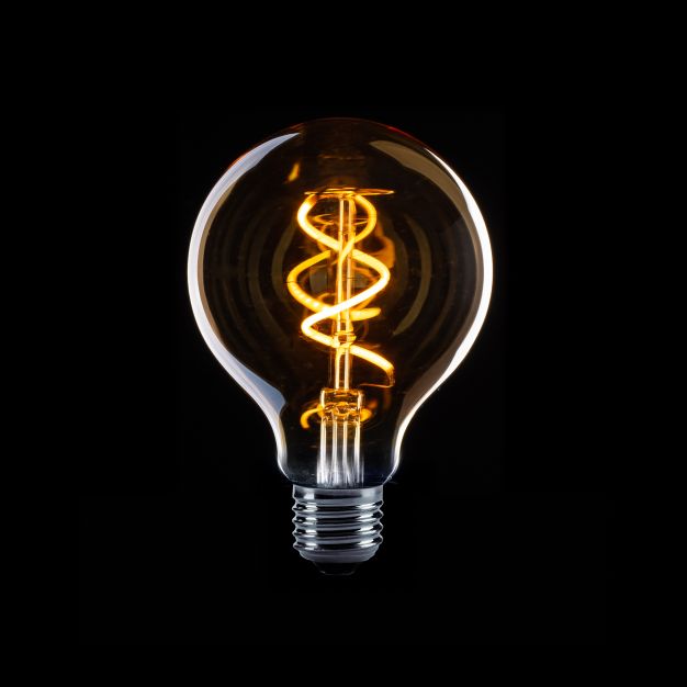 ETH Sensor LED Globe G80 Spiral - E27 - 4W - transparant