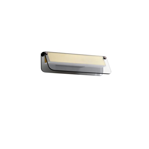 Nova Luce Apnea - wandlamp - 30 x 8,5 x 11 cm - 7W LED incl. - zandzwart, goud en grijs