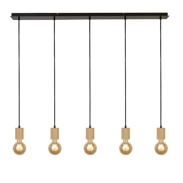 Searchlight Spinny - hanglamp - 115 x 152,5 cm - mat zwart