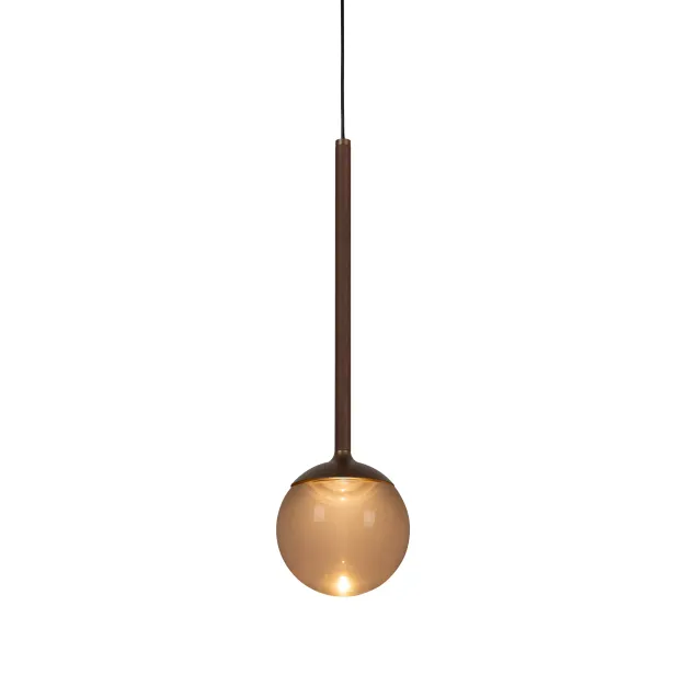 Lucide Calina - hanglamp - Ø 9,9 x 169,7 cm - 7W dimbare LED incl. - instelbare lichtkleur - koffie