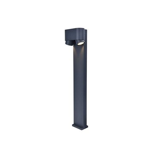 Lutec Cypres - tuinpaal - 13 x 17,3 x 75 cm - IP44 - donker grijs