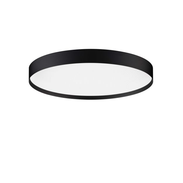 Nova Luce Roi - plafondlamp - Ø 50 x 8,5 cm - 48W dimbare LED incl. - zandzwart